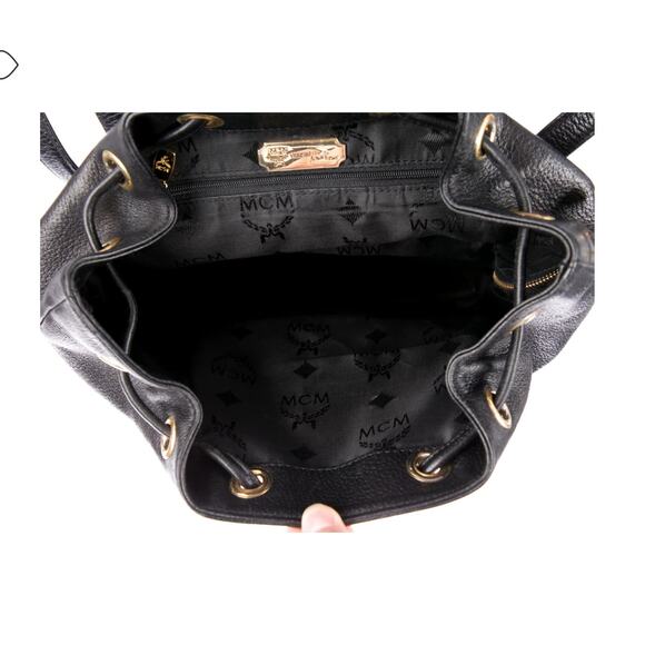 VINTAGE MCM LEATHER BACKPACK - Picture 5 of 5